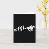 Paardrijden Evolution Funny Horseback Racing Eque Kaart (Gele Bloem)