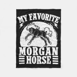 Paardrijden Favoriet Morgan Horse Rider Fleece Deken
