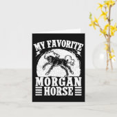 Paardrijden Favoriet Morgan Horse Rider Kaart (Gele Bloem)