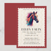 Paardrijden Feest Uitnodiging (Voorkant / Achterkant)