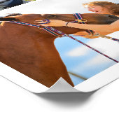 Paardrijden Fotocollage Sjabloon Wit Modern Poster (Hoek)