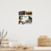 Paardrijden Fotocollage Sjabloon Wit Modern Poster (Keuken)