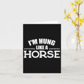 Paardrijden Grappig Ik hang als een paard Kaart (Gele Bloem)