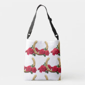 Paardrijden Hoefijzer Flower Crossbody Bag Crossbody Tas (Achterkant)