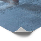 Paardrijden in de winter op Hideout Ranc Poster (Hoek)