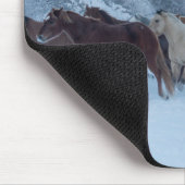 Paardrijden in de winter op Hideout Ranch Muismat (Hoek)