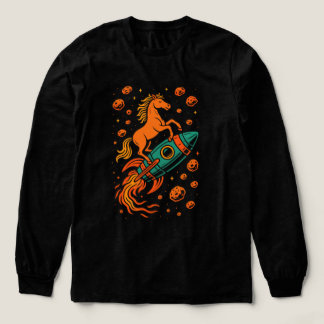 Paardrijden in een raket custom sweatshirt