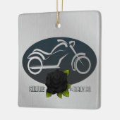 Paardrijden in Heaven Memorial Ornament voor Biker (Links)