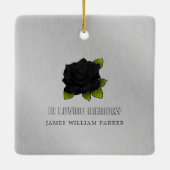 Paardrijden in Heaven Memorial Ornament voor Biker (Achterkant)