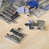 Paardrijden in Porto-Portugal Legpuzzel (Zijkant)