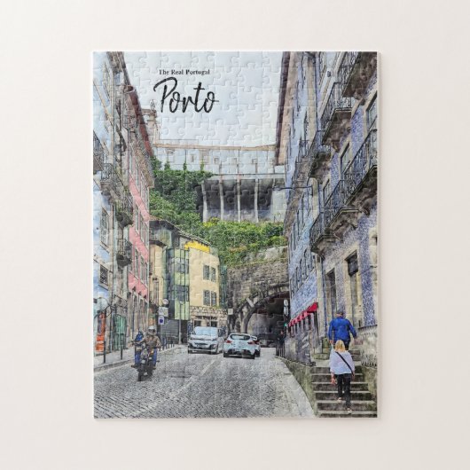Paardrijden in Porto-Portugal Legpuzzel (Verticaal)