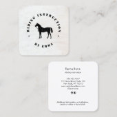 Paardrijden Instructeur Visitekaartje (Voorkant / Achterkant)