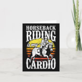 Paardrijden is mijn cardio paardensport equitatio kaart (Voorkant)
