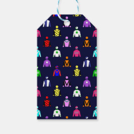 Paardrijden Jockey Silks Patroon Cadeaulabel