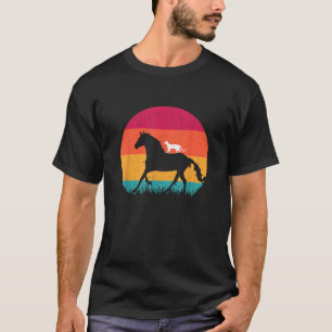 Paardrijden Kat Paardrijden Paarden Grappige Katte T-shirt