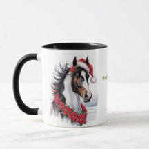 Paardrijden Kerst Koffiemok