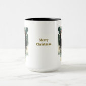 Paardrijden Kerst Koffiemok Mok (Midden)