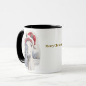 Paardrijden Kerst Koffiemok Mok (Voorkant links)