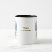 Paardrijden Kerst Koffiemok Mok (Midden)