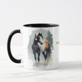 Paardrijden Kerst Koffiemok Mok