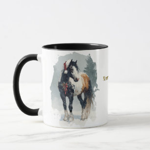 Paardrijden Kerst Koffiemok Mok