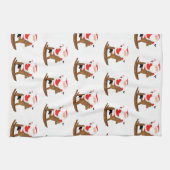 Paardrijden Kerstcadeau Theedoek (Horizontaal)