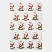 Paardrijden Kerstcadeau Theedoek (Verticaal)