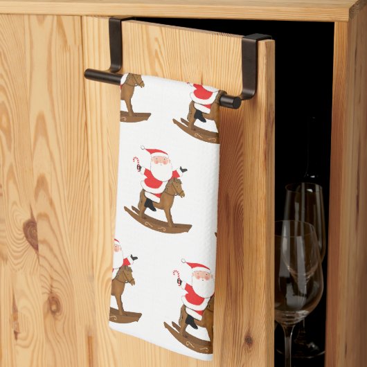 Paardrijden Kerstcadeau Theedoek (Derde Gevouwen)