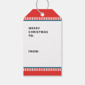Paardrijden Kerstcadeautags Cadeaulabel (Achterkant)