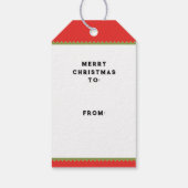 Paardrijden Kerstmis Cadeaulabel (Achterkant)