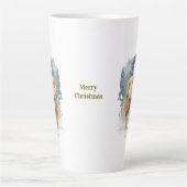 Paardrijden Kerstmis Latte Mok (Voorkant)