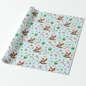 Paardrijden Kerstvakantie Cadeaupapier (Uitgerold)