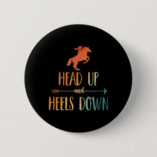 Paardrijden Kunst Voor Vrouwen Meisjes Paardenlief Ronde Button 5,7 Cm
