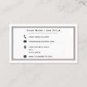 Paardrijden Manege Paardentrainer Zwart Wit Visitekaartje (Achterkant)