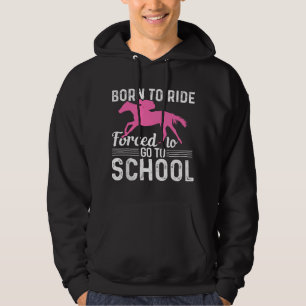 Paardrijden Meisje Grappig Paard Meisje Hoodie