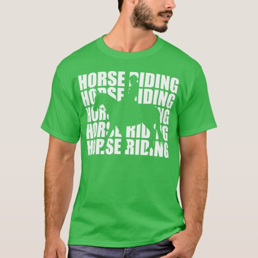 Paardrijden meisje t-shirt (Voorkant)