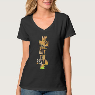 Paardrijden Meisjes Vrouwen Paardensport Paardrijd T-shirt