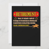 Paardrijden na pensionering Barrel Racer Paarden R Bedankkaart (Voorkant)