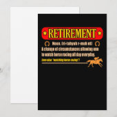 Paardrijden na pensionering Barrel Racer Paarden R Bedankkaart (Voorkant / Achterkant)