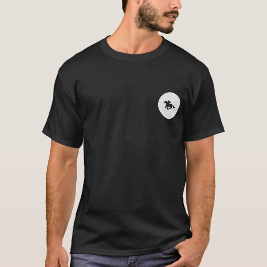 Paardrijden, off-track wedden, gokken t-shirt (Voorkant)