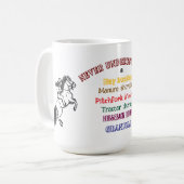 Paardrijden Oma mok (Voorkant links)