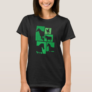 Paardrijden Paard Silhouet Paard Ruiter Paardrug T-shirt