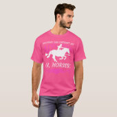 Paardrijden Paarden Ruiter grappig T-shirt (Voorkant volledig)