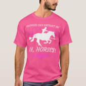 Paardrijden Paarden Ruiter grappig T-shirt (Voorkant)