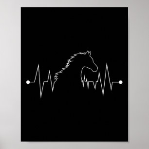 Paardrijden Paardenliefhebber Gift Kinder Vrouwen Poster
