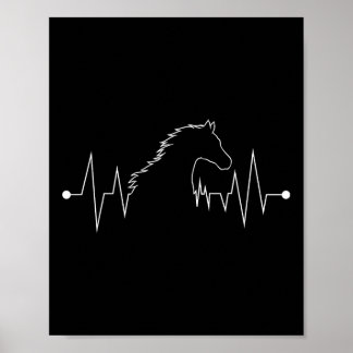Paardrijden Paardenliefhebber Gift Kinder Vrouwen Poster