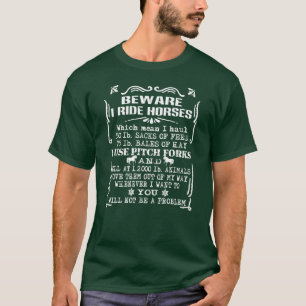 Paardrijden Pas op Ik Rijd Paarden Gift Paard Love T-shirt