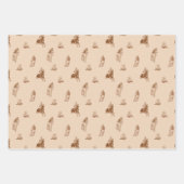 paardrijden patroon inpakpapier vel (Voorkant 2)