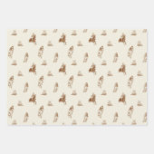 paardrijden patroon inpakpapier vel (Voorkant)