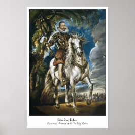 Paardrijden Portret van de hertog van Lerma Rubens Poster